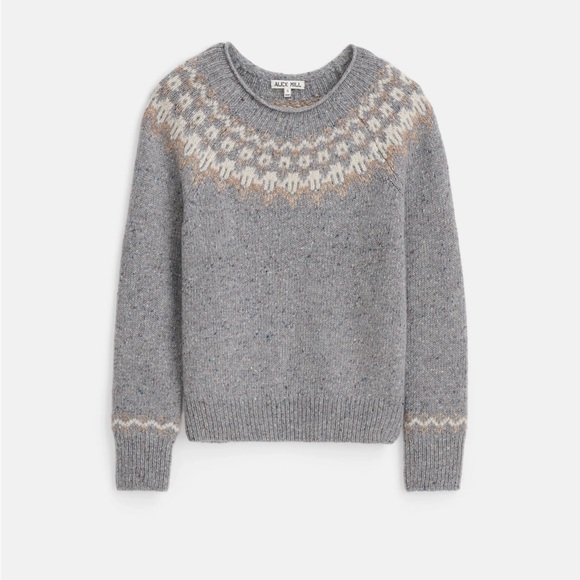 Alex mill Jamie Fair Isle Wool Sweater Small NWT - Picture 1 of 5